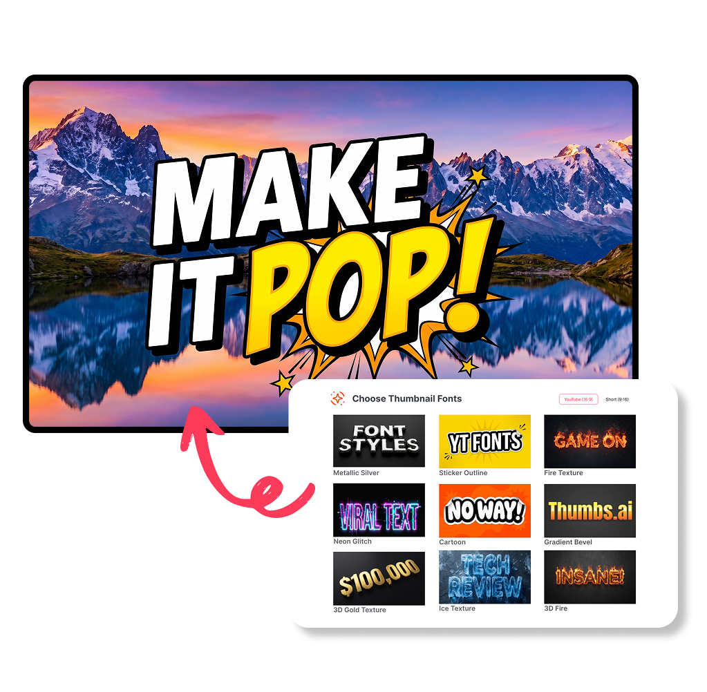 YouTube Thumbnail Font Generator