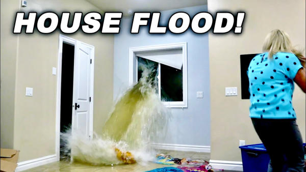 House Disaster Vlog Thumbnail