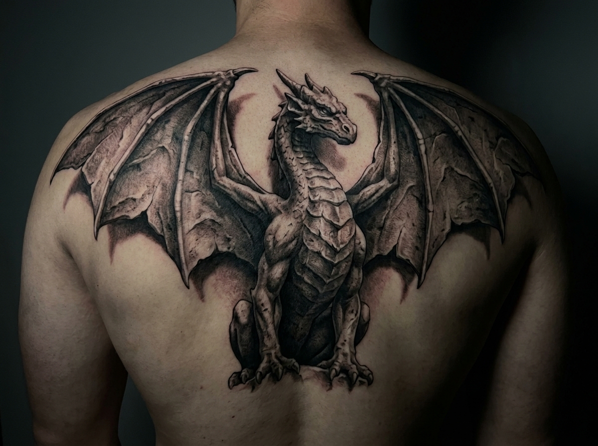 Black and Grey Tattoo