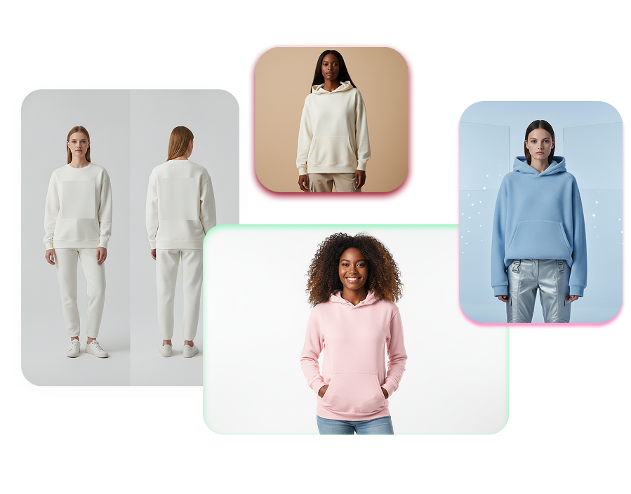 AI Sweatshirt Mockup Generator