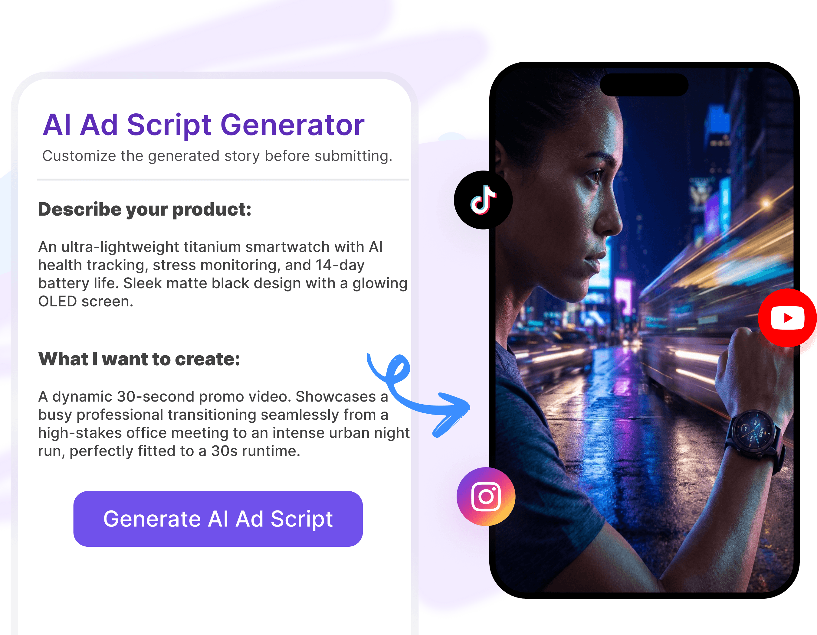 Generator skrip iklan AI