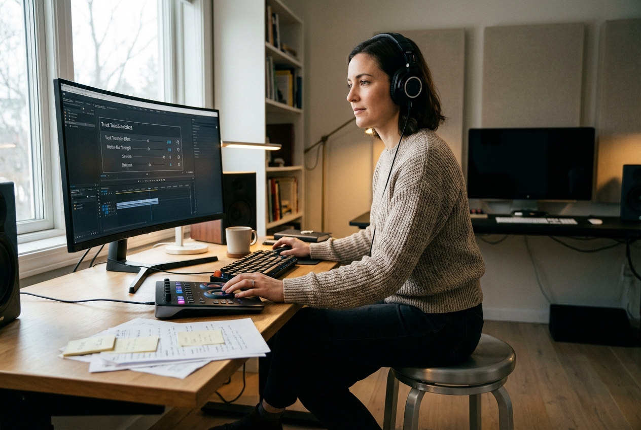 Truck transition Effect editor refining client motion drafts