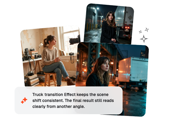 Truck transition Effect fast creator workflow iteration