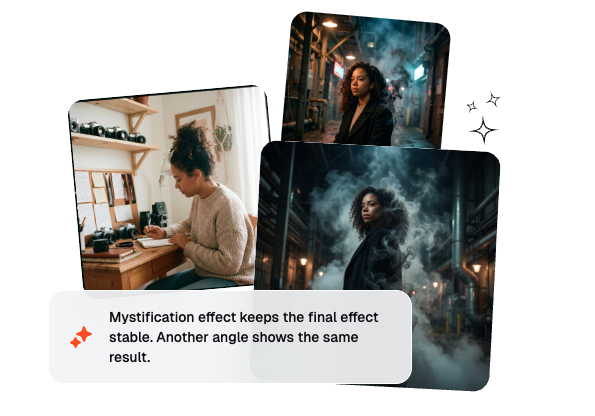 Mystification effect fast creative iteration