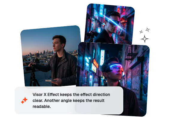 Visor X Effect prompt motion control
