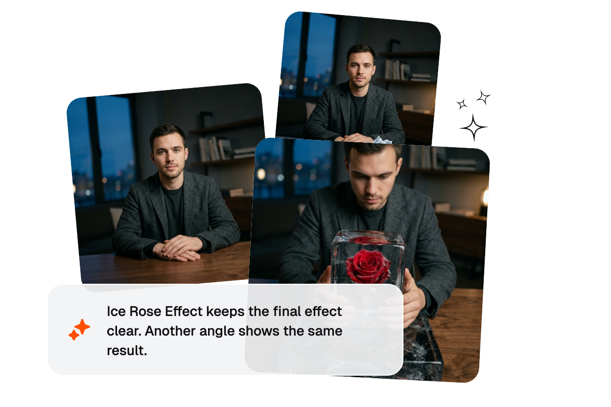 Ice Rose Effect bloom direction