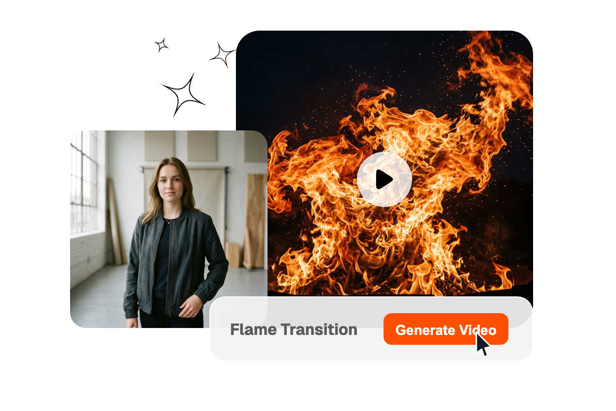 AI analyzing video to suggest fire transition points