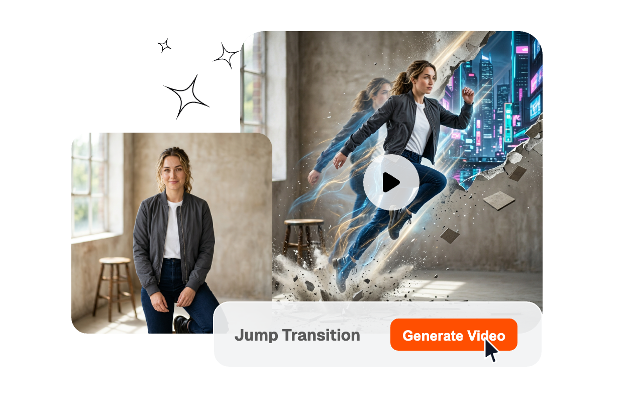 AI motion detection for transition points