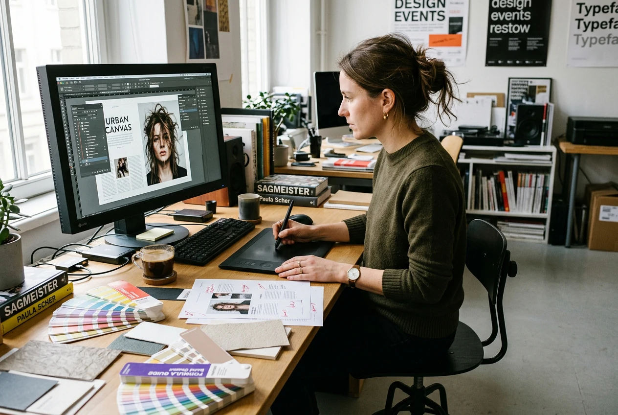 Designer editing with Transparent Background Maker software