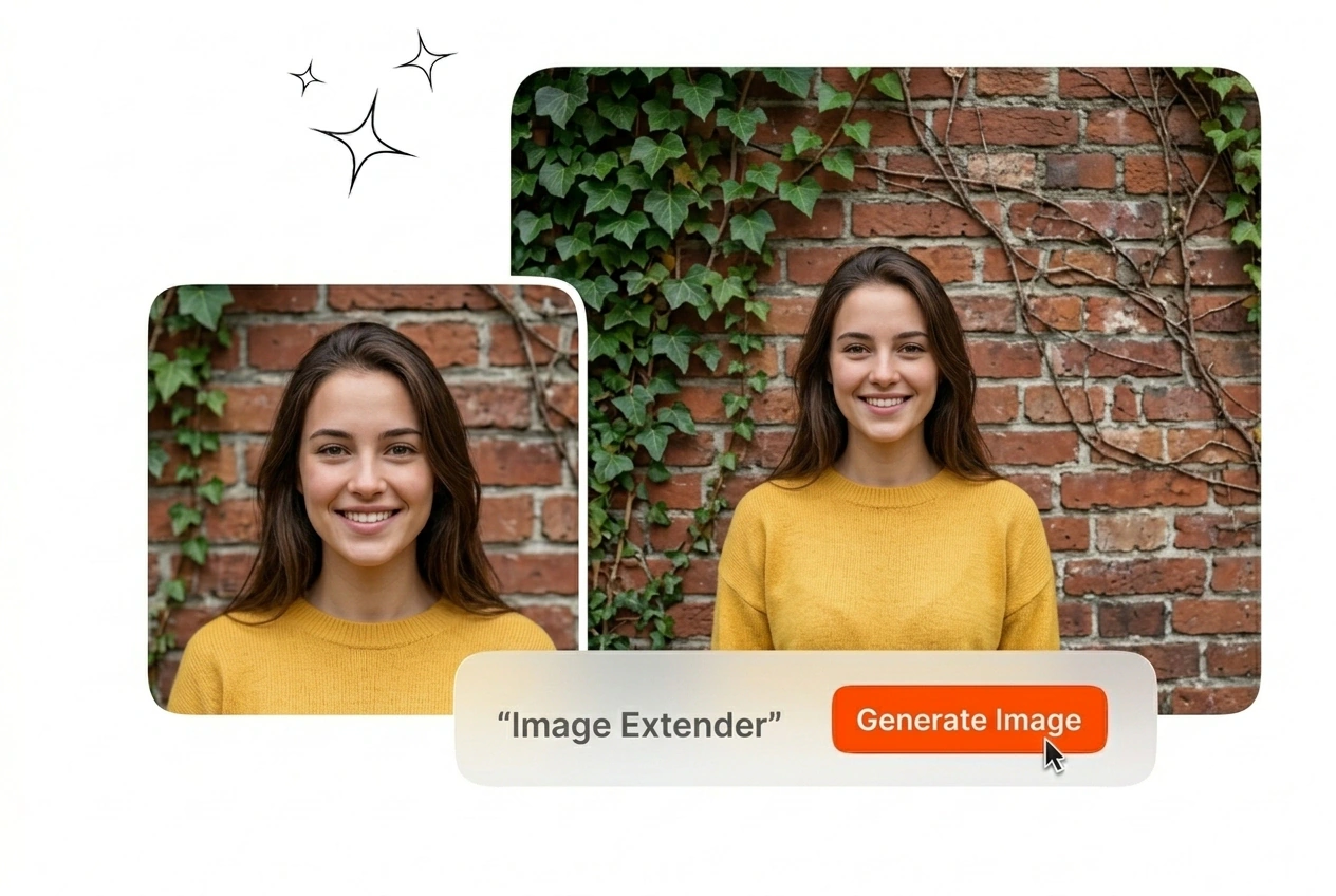 Image Extender generating consistent textures and shadows