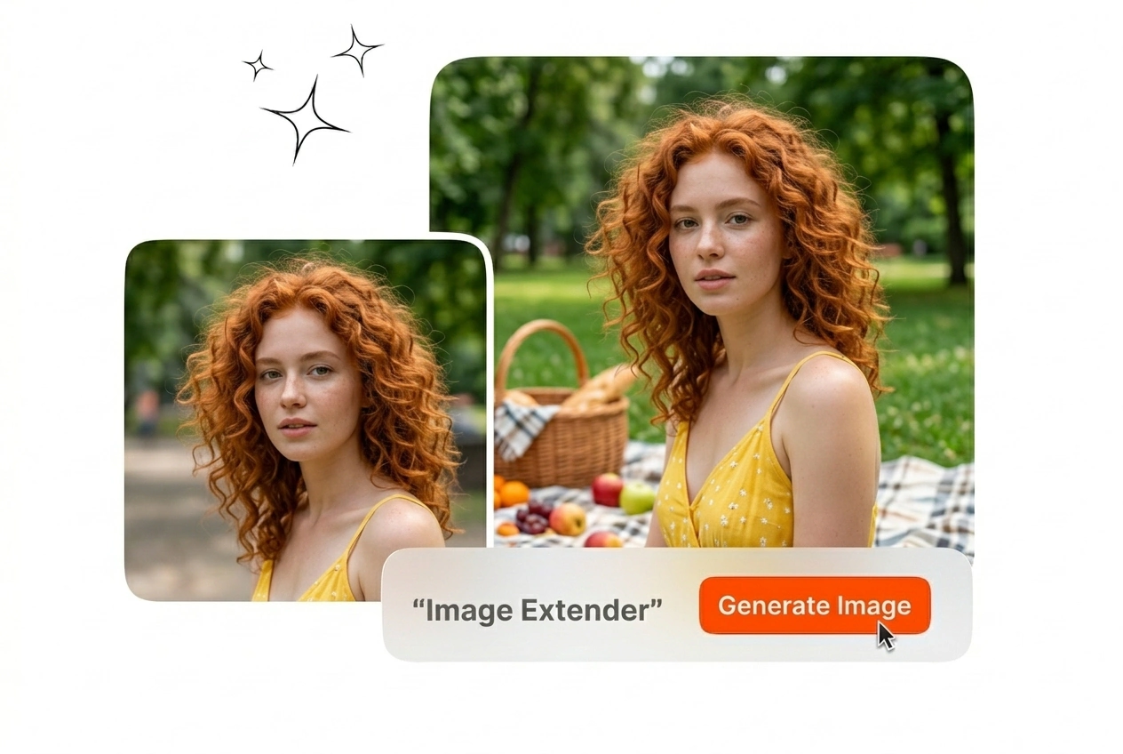 Image Extender completing missing details at edges