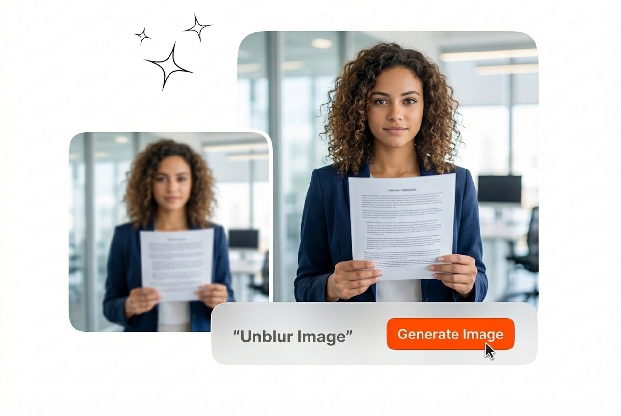 Unblur Image text readability restoration before after