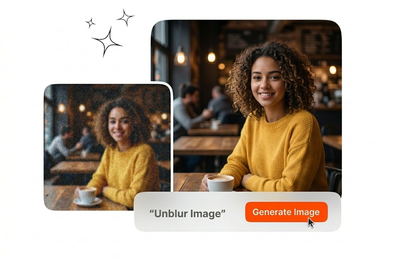 Unblur Image pixel detail recovery interface view