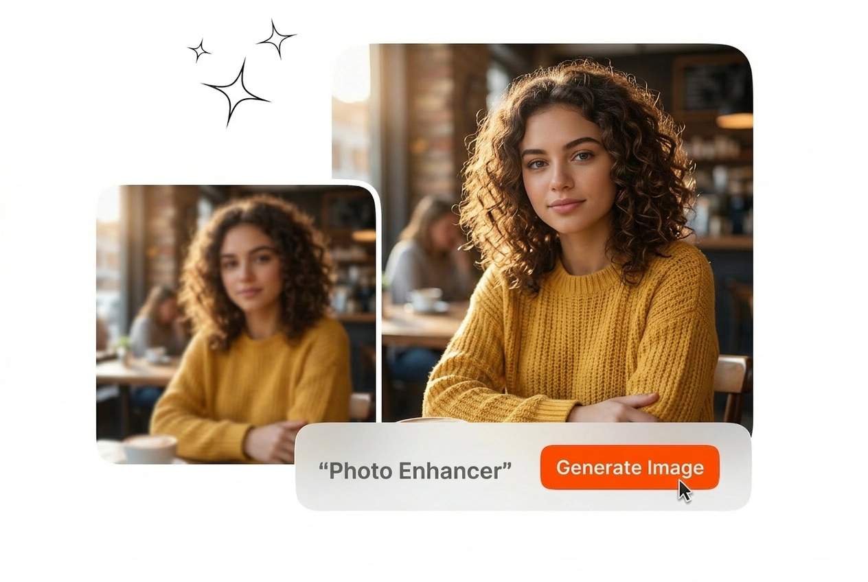 One-click clarity boost in Photo Enhancer