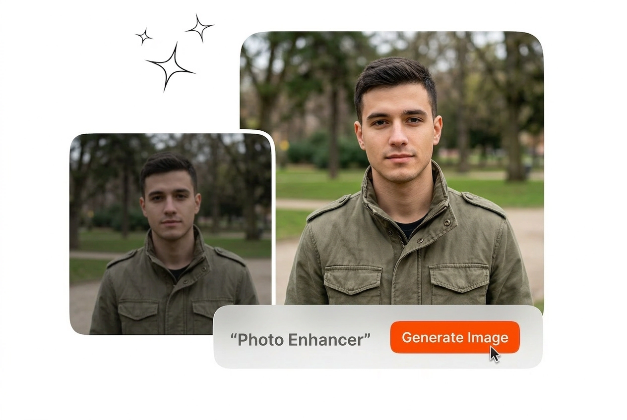 Manual parameter adjustments in Photo Enhancer