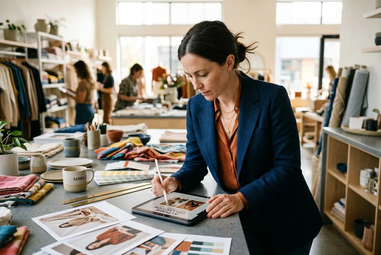 Marketer testing ads in the Image Editor