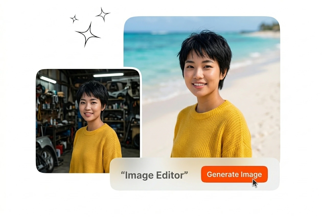 Typography control interface within the Image Editor