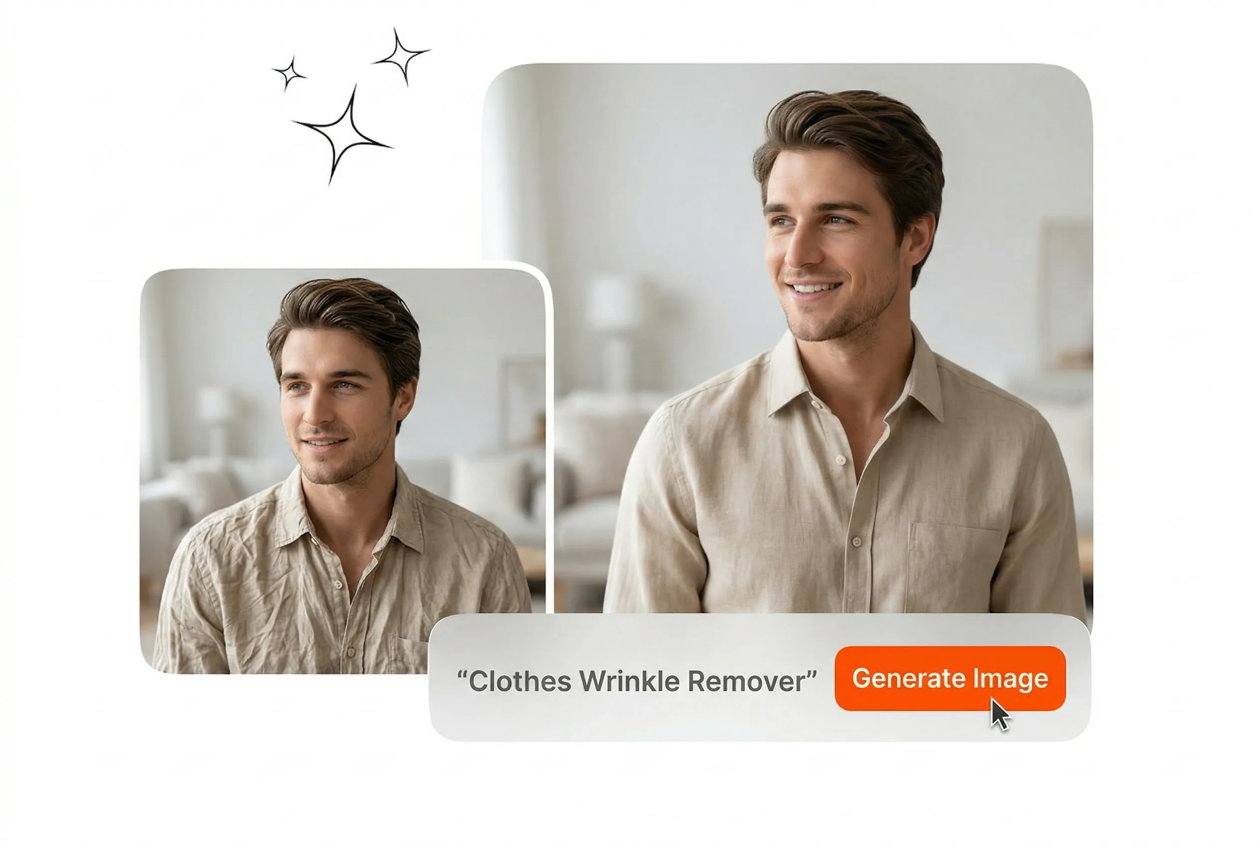 Multi-fabric processing with Clothes Wrinkle Remover