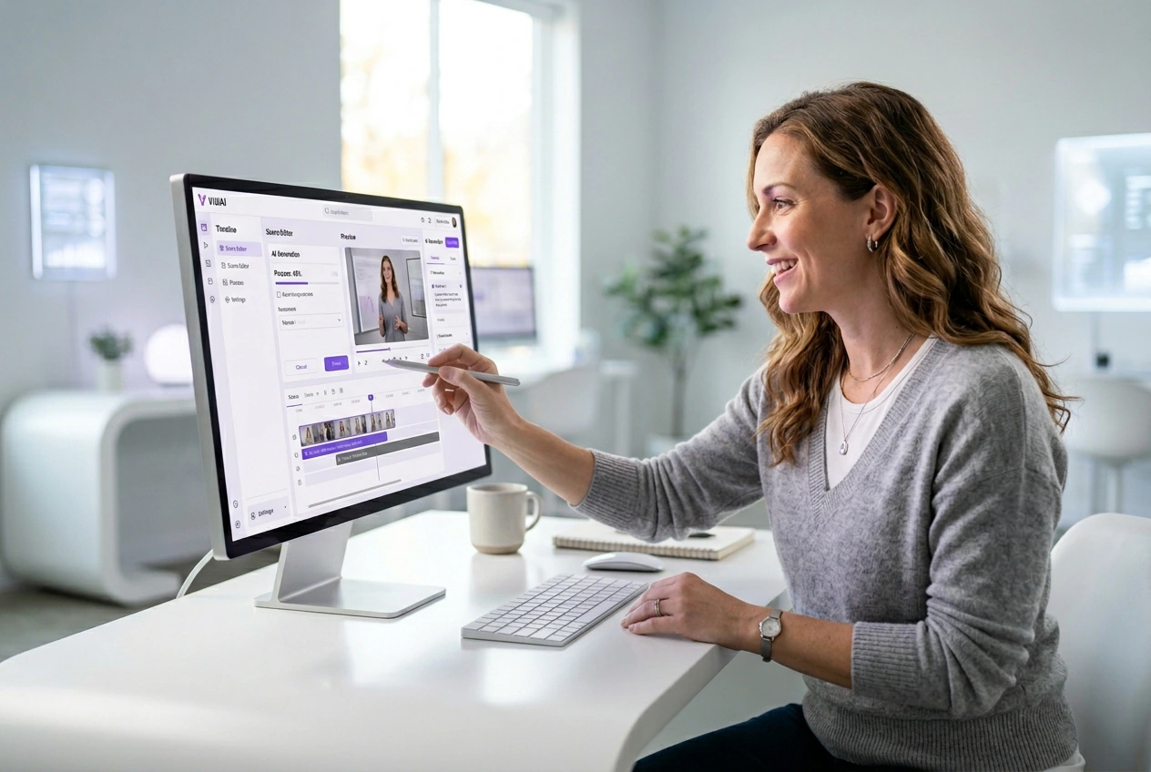 Creator using AI Image Generator for lessons