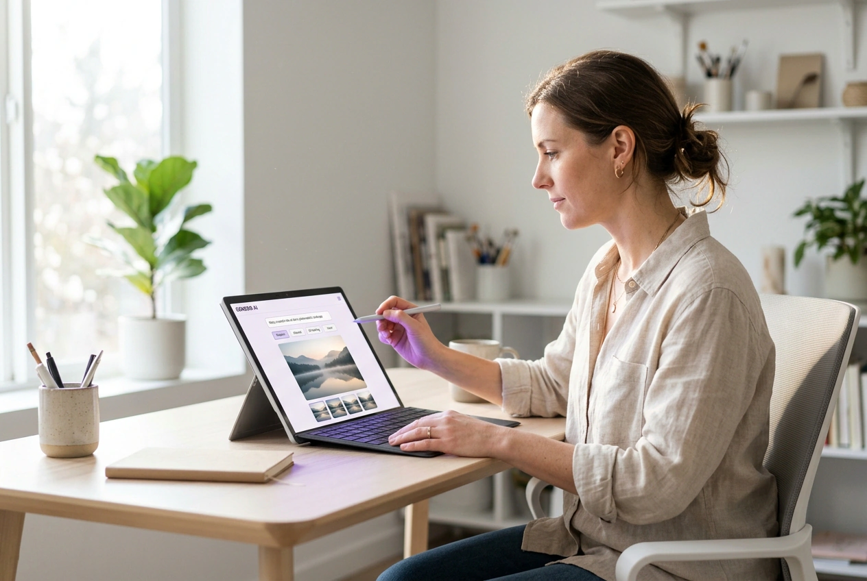 Retailer using AI Image Generator for products