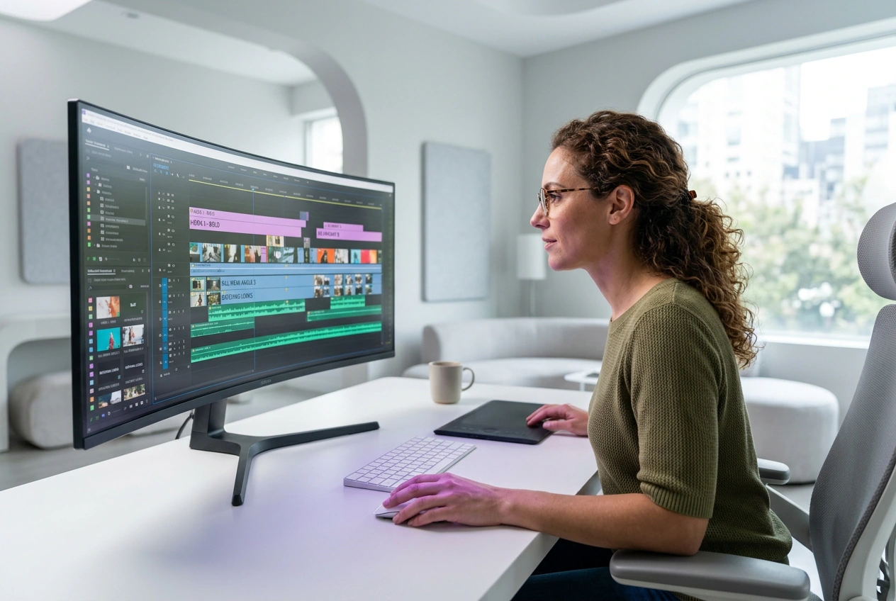 First-time creator using AI video generator tool