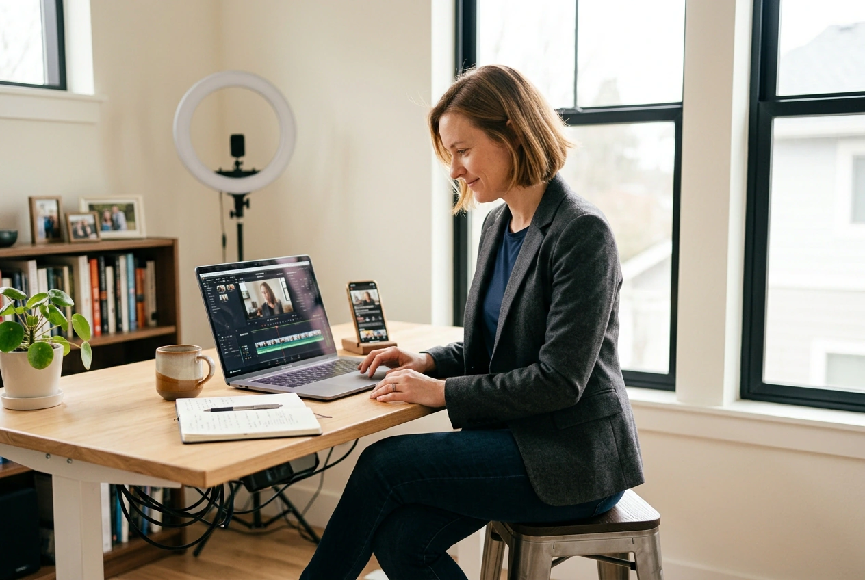 Business owner reviewing Air Element Effect