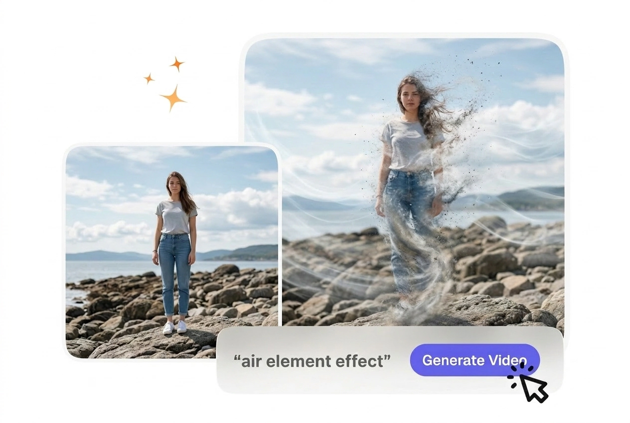 Air Element Effect VideoAI hero showcase preview