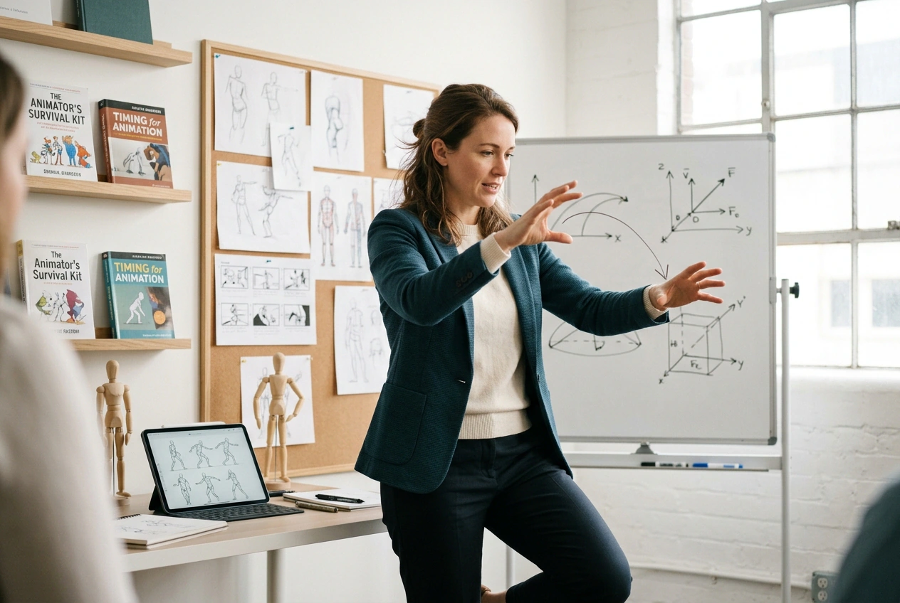 Educator applying Water Bending Effect to lesson