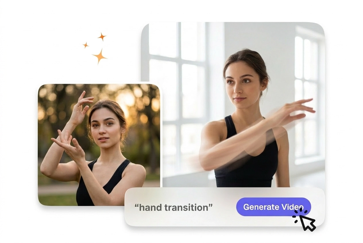 Directional motion control Hand Transition effect demo