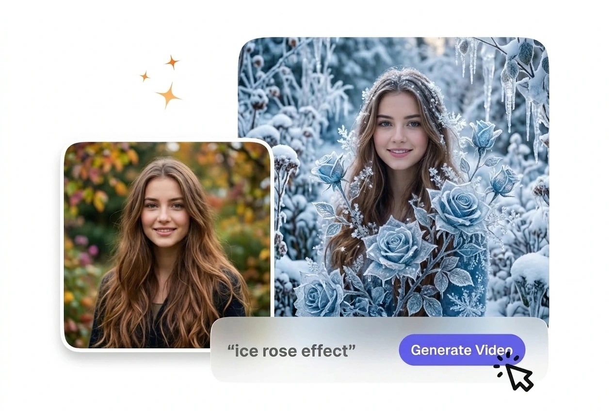 Subject anchor detection for Ice Rose Effect