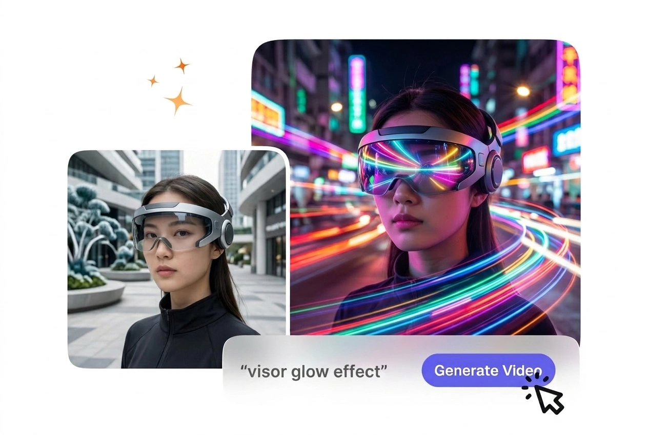 Neon visor glow Visor X Effect demo