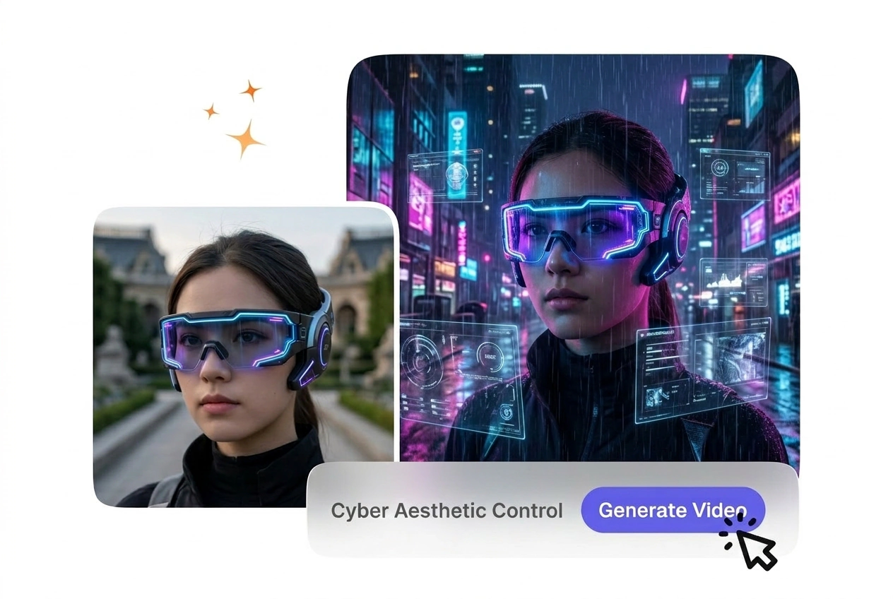 Cyber aesthetic Visor X Effect customization