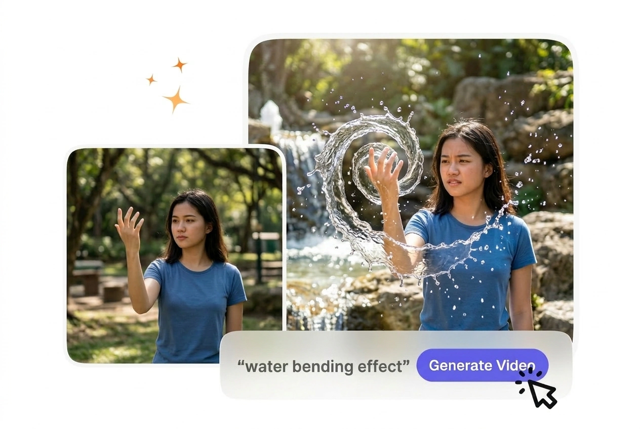 Water Bending Effect fluid dynamics control panel