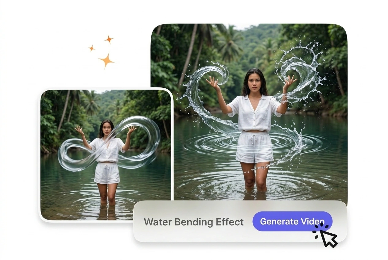 Water Bending Effect directional flow mapping preview
