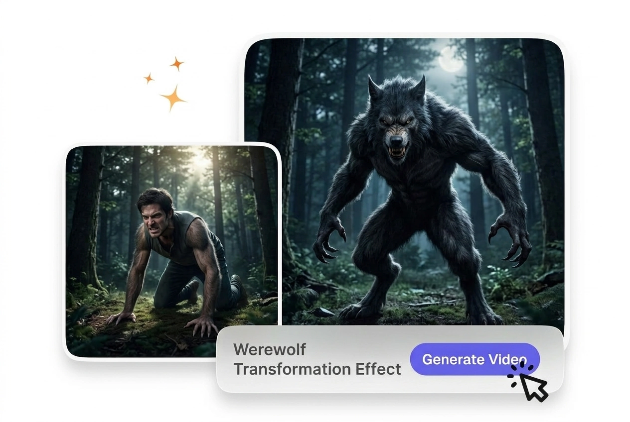 Adjustable morph pacing in Werewolf Transformation Effect